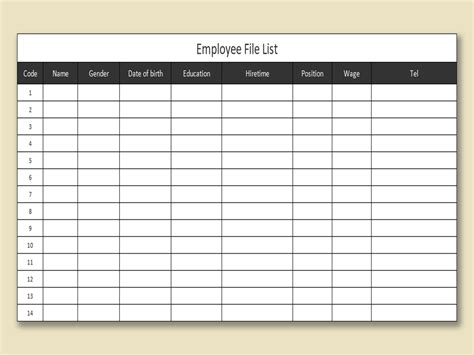 employee contact list template perfect template ideas