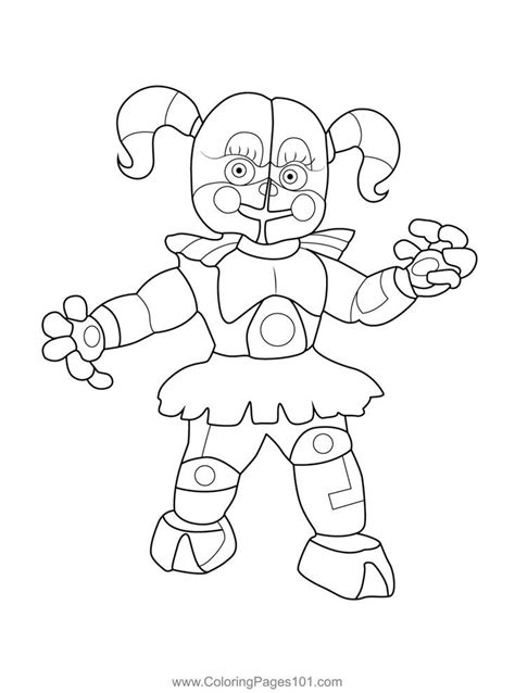 circus baby fnaf coloring page fnaf coloring pages fnaf baby circus