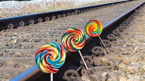 train  rainbow lollipop experiment youtube