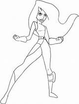 Kim Possible Shego Coloring Pages Draw Step Drawing Hellokids Getdrawings sketch template