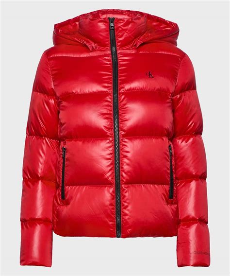 mens red parachute puffer jacket winter hooded jackets