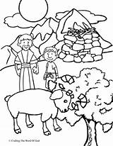 Abraham Isaac Craftingthewordofgod Coloring Sunday School sketch template