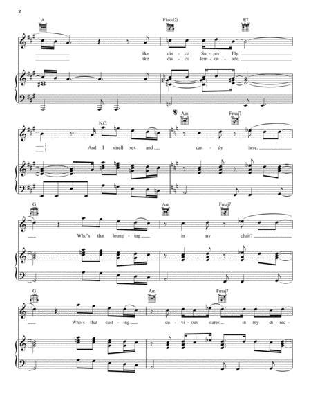 sex and candy by maroon 5 digital sheet music for piano