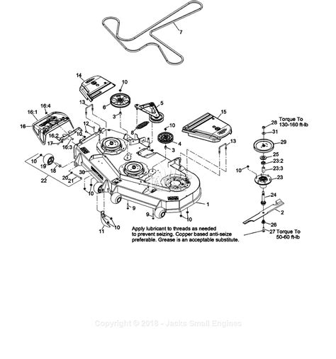 exmark lzegkca sn   parts diagram  deck assembly