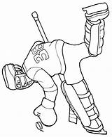 Hockey Coloring Pages Goalie Beckham Wallpaper sketch template