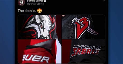 buffalo sabres unveil  black  red goathead  jersey