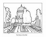 Colouring Bahai Baha sketch template