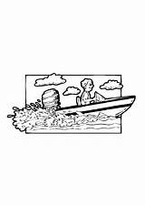 Barca Lancha Colorare Speedboot Schnellboot Malvorlage Colorear Kleurplaat Schoolplaten Dibujos Disegni Educima Ausdrucken Educolor Grote sketch template