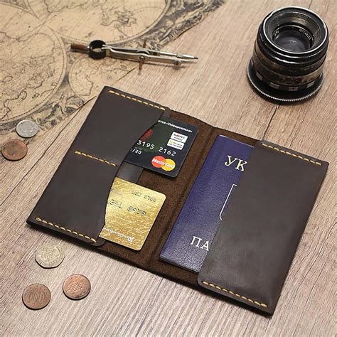 leather passport cover  men leather passport holder etsy