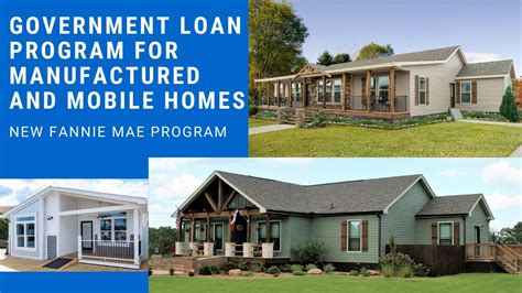 government loan programs manufactured home mobile home financing youtube