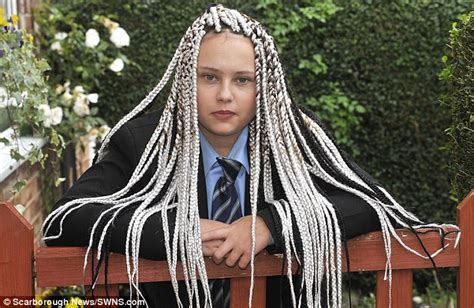 scarborough schoolgirl was sent home for having white hair extensions
