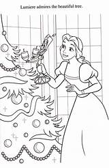 Coloring Pages Beast Beauty Belle Disney Christmas Princess Kids Printable Adult Tree Colouring Book Decorating Choose Board Sheets sketch template