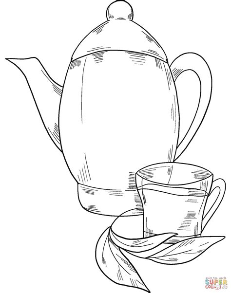 teapot coloring page  printable coloring pages