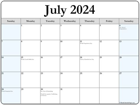 july  calendar printable desk wall digitallycrediblecom july