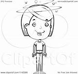 Teenage Drunk Adolescent Girl Clipart Cartoon Cory Thoman Outlined Coloring Vector 2021 sketch template