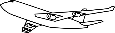 awesome airplane outline coloring page airplane outline coloring