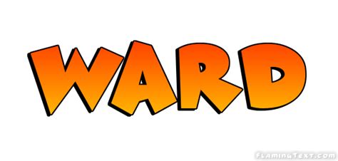 ward logo outil de conception de nom gratuit  partir de texte flamboyant