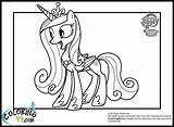 Princess Coloring Cadence Pages Pony Little Cadance Colouring Mlp Para Colorir Clipart Colors Timeless Miracle Horse Drawing Popular Cartoon High sketch template