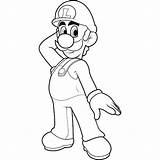 Luigi Mario Coloring Pages Super Bros Printable Print Kids Color Bad Guys Colouring Colour Paper Draw Dolphin Clipart Mansion Book sketch template