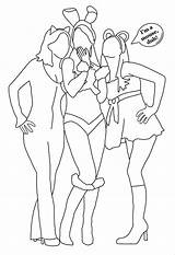 Coloring Meangirls Outlines Popculture Colorpages Reginageorge sketch template