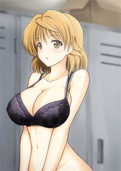 Rule 34 8000 Black Bra Blush Bra Breasts Brown Eyes