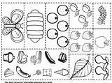 Hungry Raupe Nimmersatt Preescolar Everfreecoloring Oruga Hambrienta Colorear Butterfly sketch template