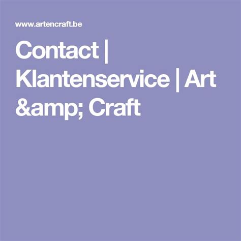contact klantenservice art craft klantenservice