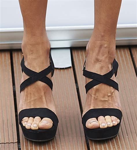 alessandra ambrosio displays veiny feet in xti platform