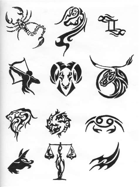zodiac tattoos  bighood  deviantart