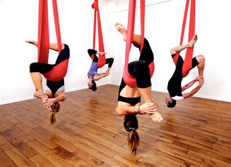 aerial yoga  beginners benefits  tips caloriebee