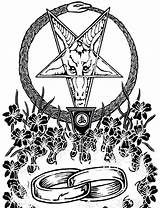 Satanic Satan Rituals Weddings Peace Pentagram sketch template
