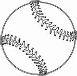 Baseball Transparent Clipart Outline Clip Vector Softball Thick Cliparts Line Baseballs Boarder Lace Library Player Stitching Silhouette Clker Arts Clipground sketch template
