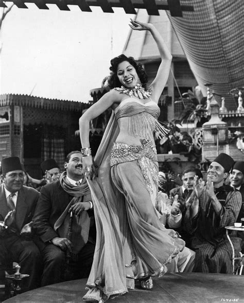 A Print Photograph Of Samia Gamal From The 1954 Film Valley Of The