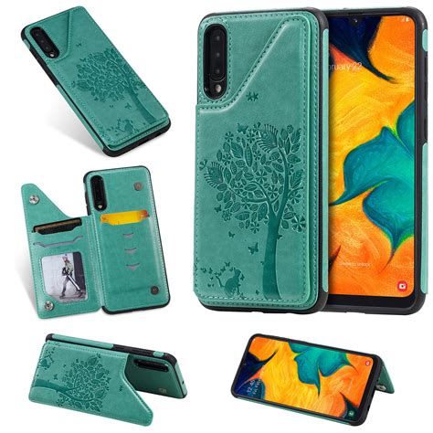 dteck embossed case  samsung galaxy    embossed tree pu leather flip  stand