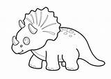 Triceratops Colorear Raskrasil sketch template