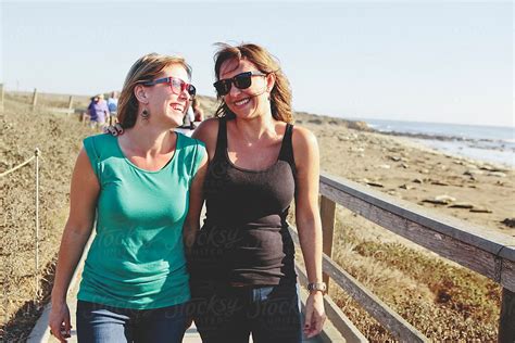 Female Friends At The Beach By Stocksy Contributor Jayme Burrows