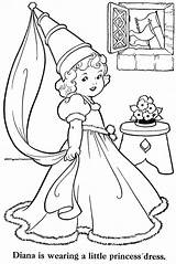 80s Cinderella Merrill Publishing 1953 sketch template