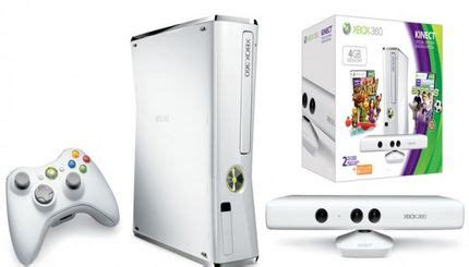 glossy white xbox  kinect bundle announced  tech game