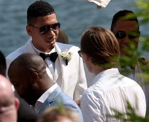 chris smalling and sam cooke wedding man utd stars and wags out in