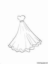 Gown Coloring Ball Pages Getcolorings sketch template