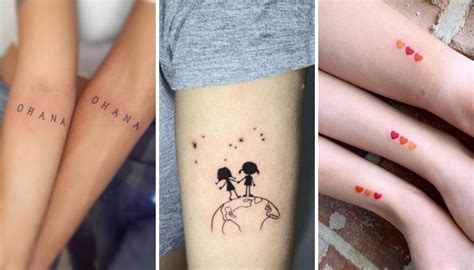 Tatuajes Para Hermanas Diseños Que Combinan De 2 O 3 Y