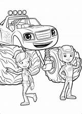 Blaze Monster Machines Coloring Pages Choose Board Kids Truck sketch template