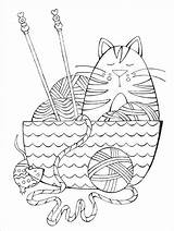 Coloring Pages Crochet Yarn Knitting Knit Book Adult Books Knitpicks Dream Habit Franklin Cat Visit Sewing sketch template