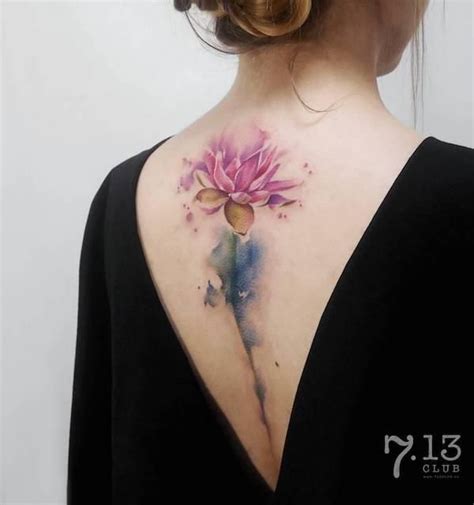 90 elegant lotus tattoo designs cuded flower spine