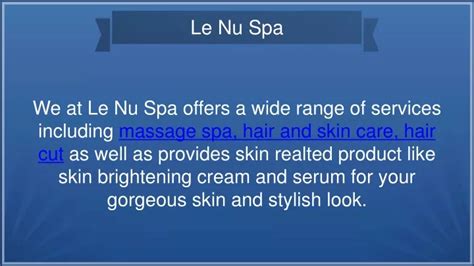 le nu spa powerpoint    id