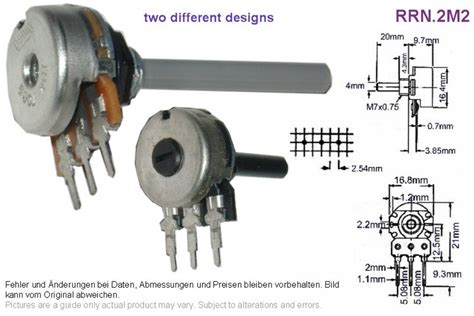 potentiometer mm linear ohne schalter   grieder elektronik bauteile ag