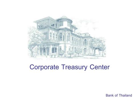 corporate treasury center powerpoint  id