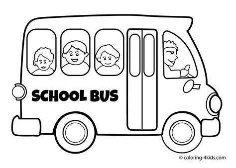 school bus transportation coloring pages  kids printable