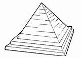 Pyramid Coloring Khufu Template Pages sketch template
