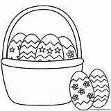 Easter Basket Coloring Pages Egg Empty Colour Eggs Baskets Print Drawing Happy Printable Color Colouring Getdrawings Two Getcolorings Comments sketch template